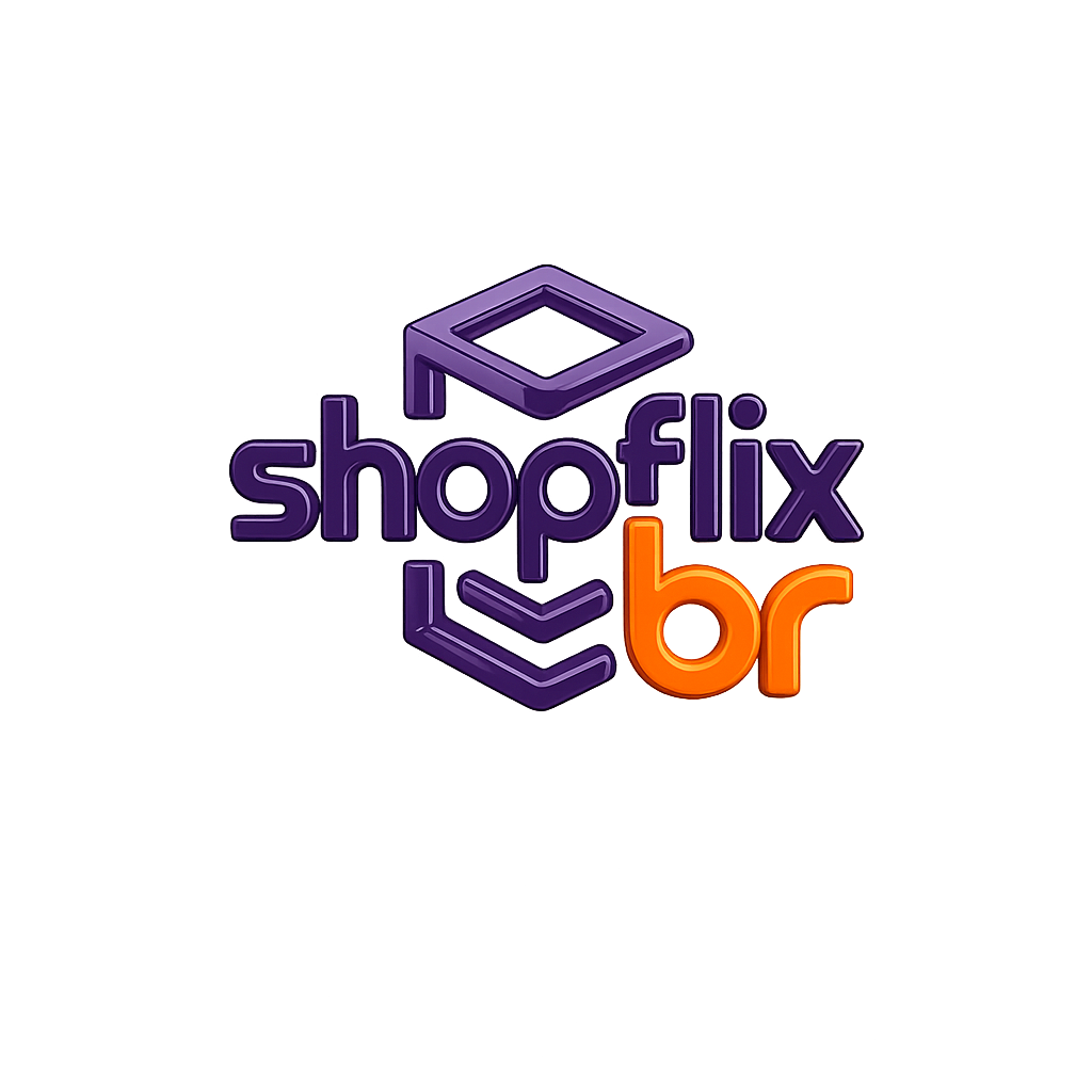 Logo Shopflix BR – site de reviews de produtos, ofertas e promoções online.